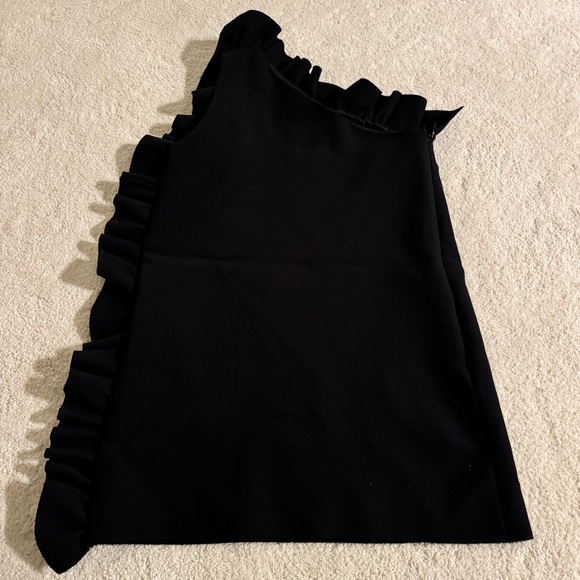 MSGM Ruffled One Shoulder Mini Dress - Picture 3 of 7